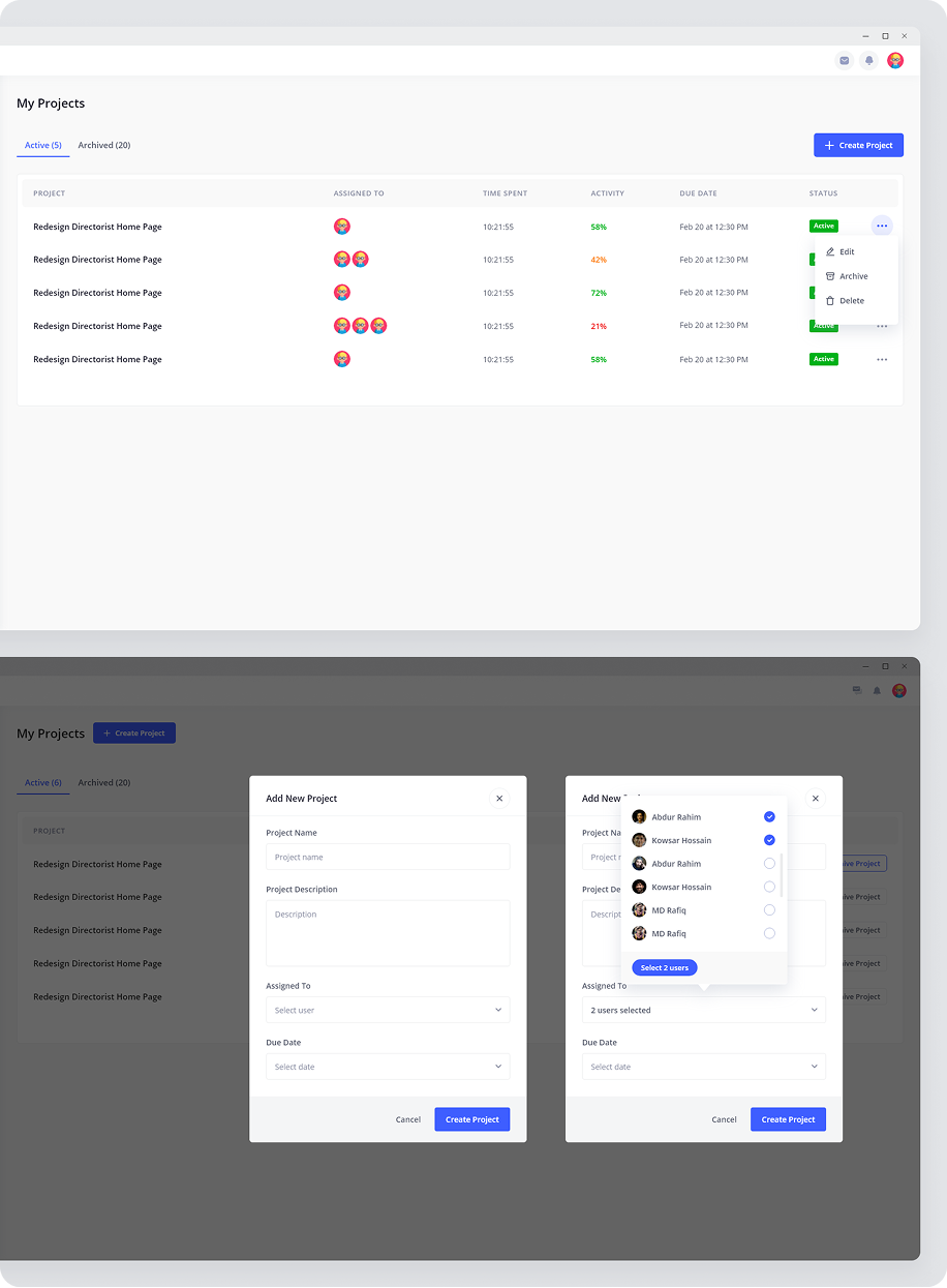 HRM General Member dashboard screenshot 3